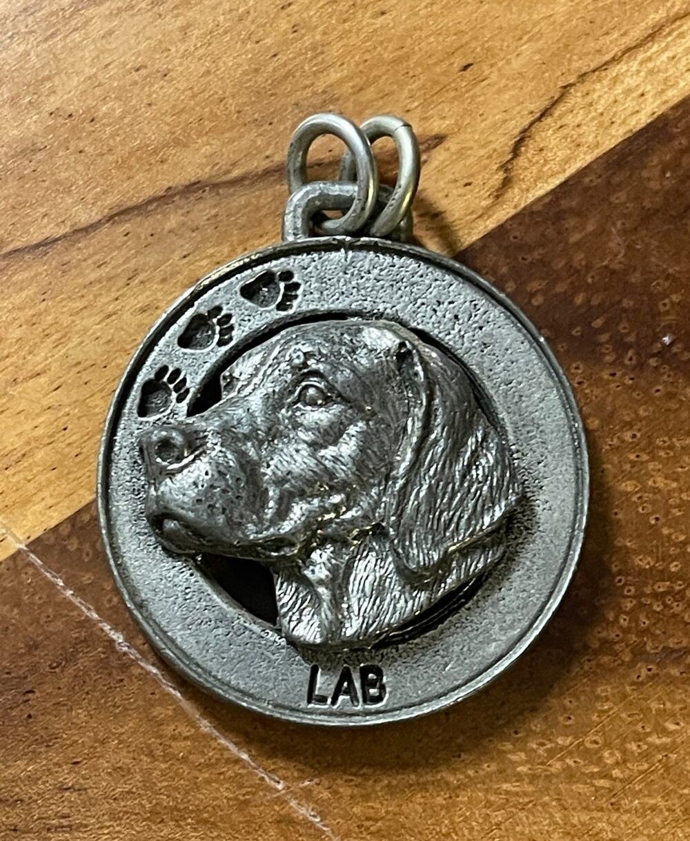 Metal Lab Dog keychain Charn Necklace piece Fob Labrador Animal Jewelry Puppy